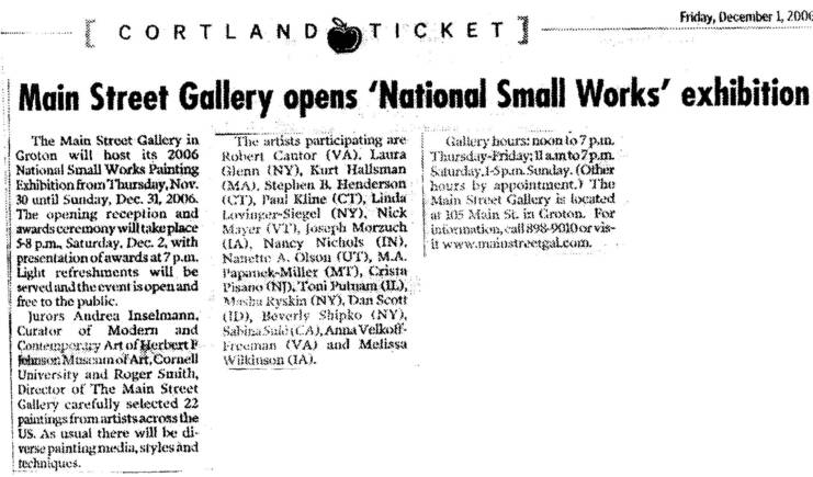 Cortland Ticket 12.01.06